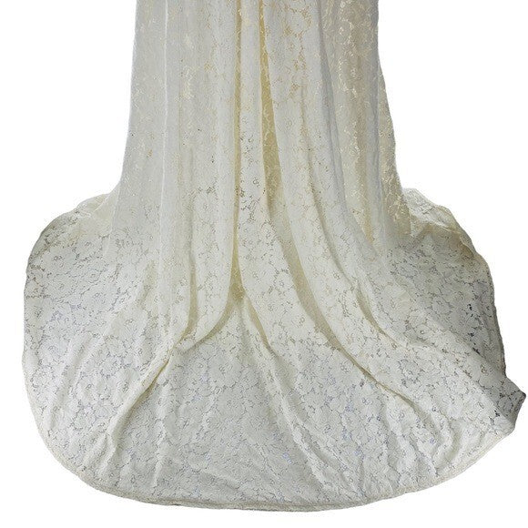 LoveShackFancy NEW Makena RARE Lace Peter Pan Cape Overcoat Ivory Womens Size S