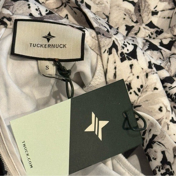 Tuckernuck NEW Gray Gardens Floral Long Sleeve Mock Neck Bowden Top Size S