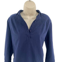 Pomander Place | NEW French Navy Polly Relaxed Fit Shirt Mini Dress Size XXL