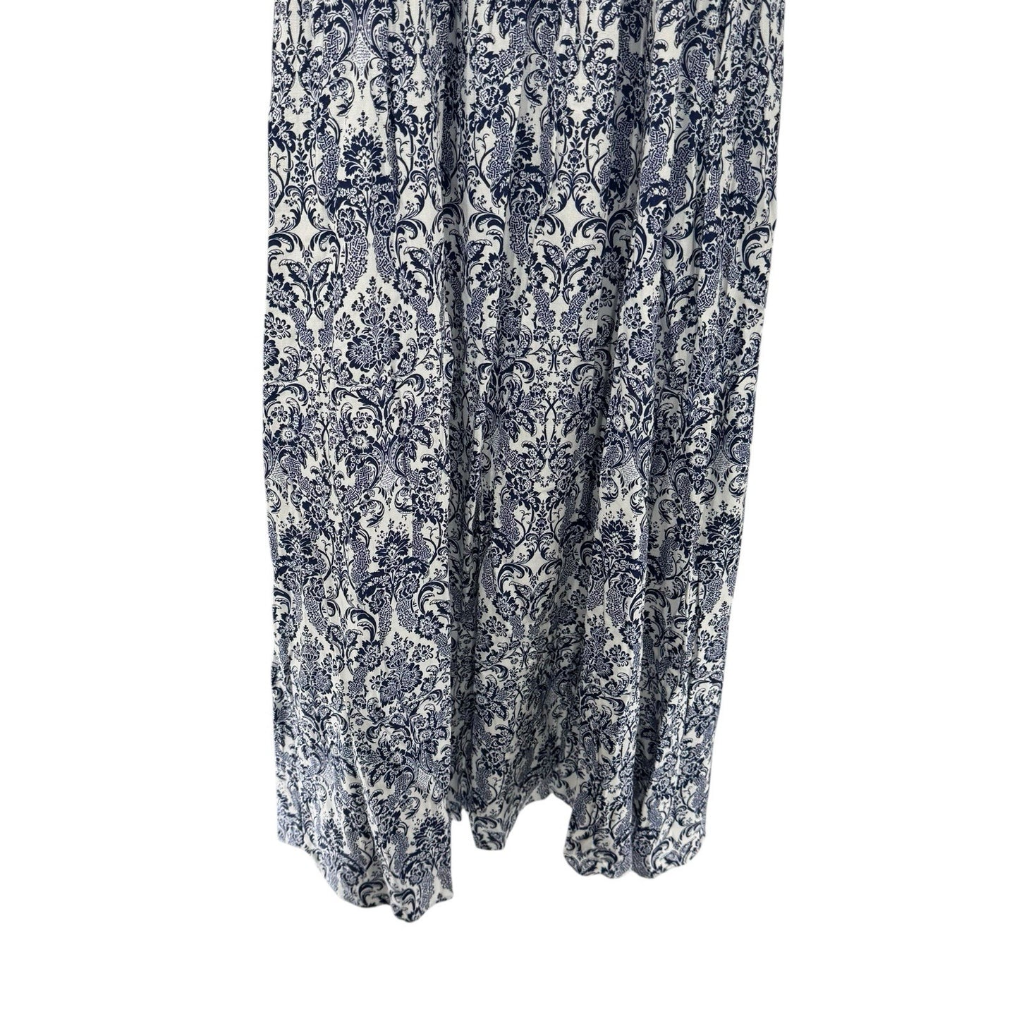 Hyacinth House NEW Navy Scroll Print Toula V Neck Sleeveless Maxi Dress Size XXL