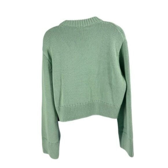 Tuckernuck NEW Mint Chip Aiden Chunky Knit Long Sleeve Crewneck Sweater Size XL
