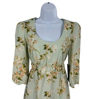 Tuckernuck NEW Aqua Watercolor Marlena Floral Sundress Midi Dress Size S