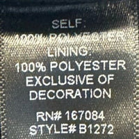 Pomander Place Black Velvet Lillith Gold Embroidered Lace Maxi Dress Size XXL