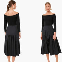 Tuckernuck | NEW Marissa Off The Shoulder Midi Dress in Black Size XS