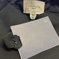 Pomander Place NEW Black Lillith Gold Lace Formal Maxi Dress Size M