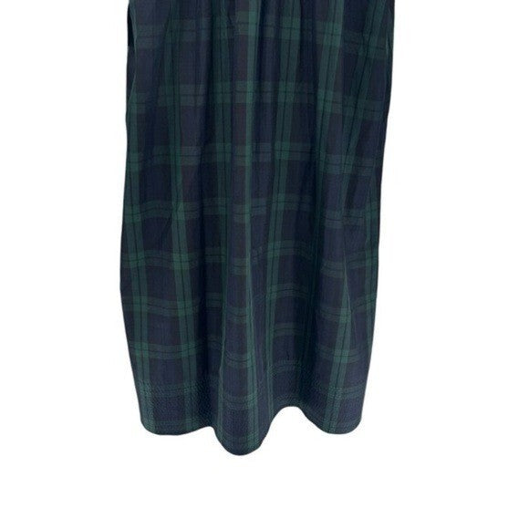 Tuckernuck NEW Blackwatch Chloe Plaid Navy Green Classic Midi Dress Size XL