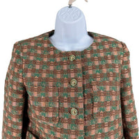 Tuckernuck NEW Neapolitan Brown Tweed Retro Inspired Graham Jacket Size XXS