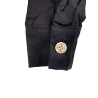 Petal & Pup NEW Monrow Black Preppy Long Sleeve Linen Midi Shirt Dress Size 4