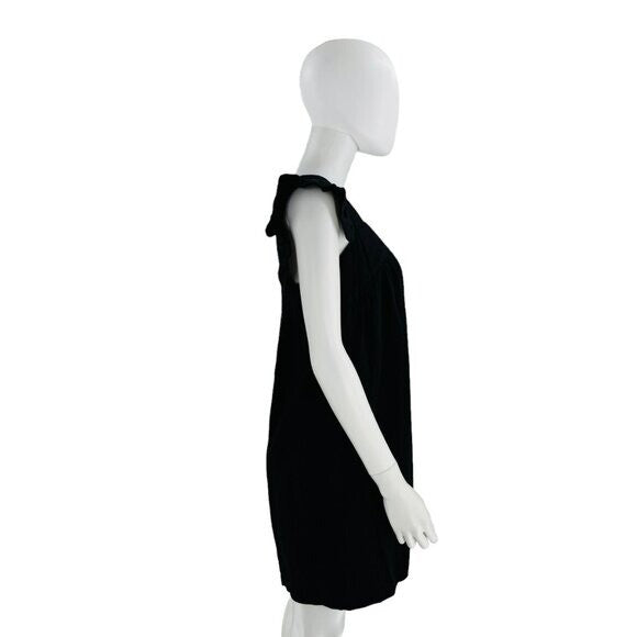 Pomander Place NEW Black Camella Linen Blend Casual Mini Dress Size XS