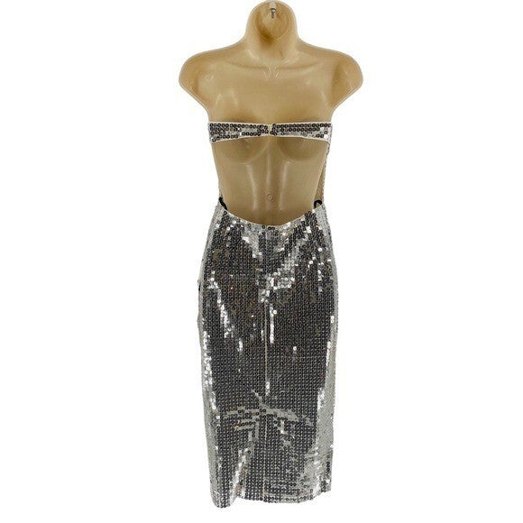 Majorelle | NEW Jovanna Strapless Metallic Bodycon Cocktail Dress Size XS
