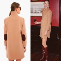 Tuckernuck | NEW Emerson Equestrian Elbow Patch Retro Camel Mini Dress Size XXL