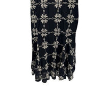 Tuckernuck NEW Black Eyelet Lewis Puff Sleeve Embroidered Maxi Dress Size M