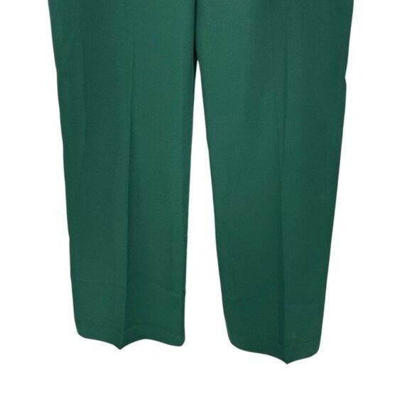 Tuckernuck NEW Rainforest Green Erin Satin Wide Leg Trouser High Rise Pants S