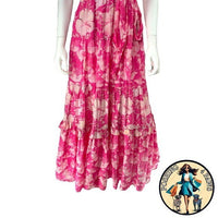 LoveShackFancy | NEW Karalie Silk Blend Maxi Dress in Holiday Sun Fuchsia Size 2