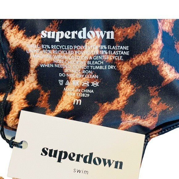superdown | NEW Chantelle Bikini Top in Leopard Size M