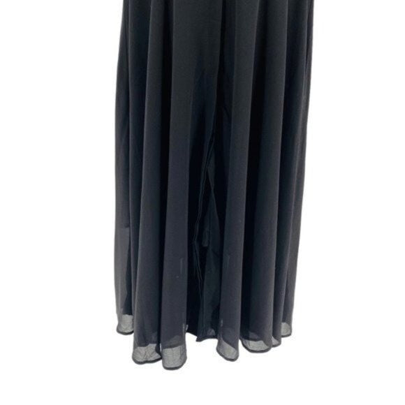 Pomander Place | NEW Black Maeve Classic Collared Shirt Maxi Dress Size Small