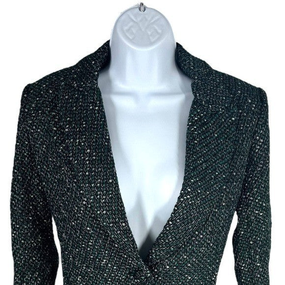 Tuckernuck | NEW Basalt Tweed Windsor Blazer Jacket in Green & Black Size XS