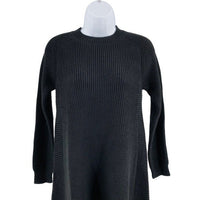 Pomander Place NEW Black Ainsley Long Sleeve Ribbed Knit Sweater Dress Size XS
