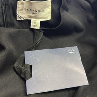 Pomander Place NEW Black Lillith Gold Lace Formal Maxi Dress Size S