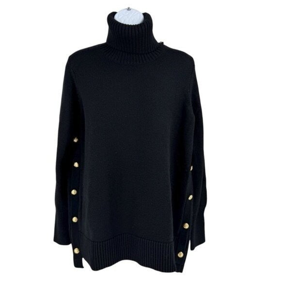 Tuckernuck NEW Wool Black Sophia 100% Wool Turtleneck Tunic Sweater Size XS