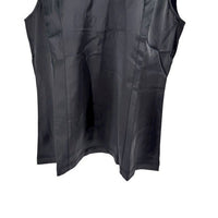 Tuckernuck NEW Black Satin Belle Sleeveless Blouse Top Size XXL