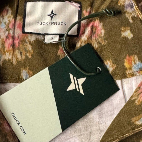 Tuckernuck | NEW Hazel Bouquet Corduroy Clifton V-neckline Mini Dress Size S