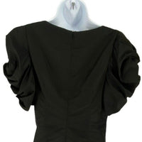Hyacinth House | NEW Black Tinsley V-Neck Puff Sleeve Mini Dress Size XXS