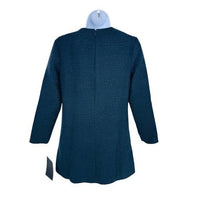 Tuckernuck | NEW Navy Tie Tweed Kelly Notched Neckline Mini Dress Size XS