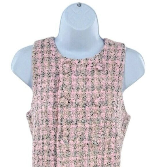 Pomander Place | NEW Peony Tweed Bianca Sleeveless Crewneck Mini Dress Size M