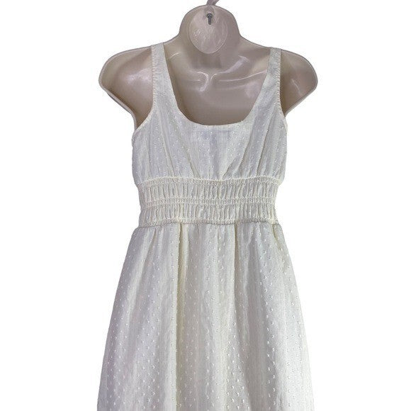 1. STATE | NWT Swiss Dot Midi Dress in Toasted Ivory Size XS