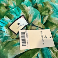 Tuckernuck NEW Seafoam Medallion Green Sleeveless Salty Paloma Caftan Size S
