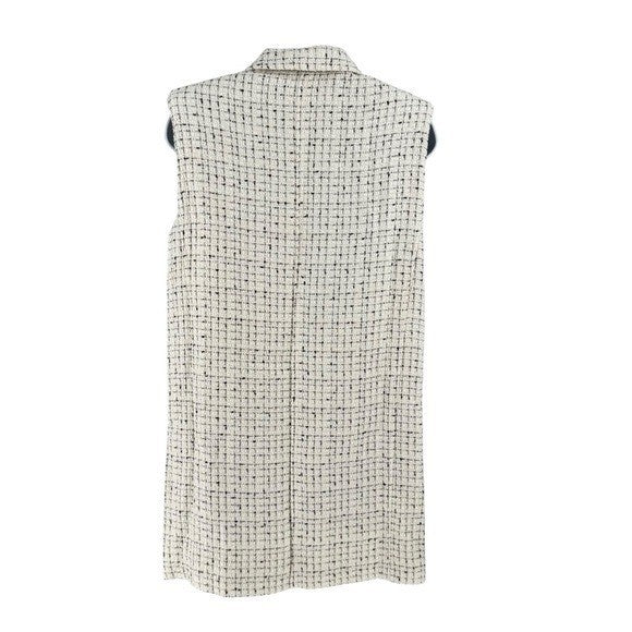 Anine Bing NEW Aiden Ivory Tweed Sleeveless Retro Classic Mini Dress Size XS