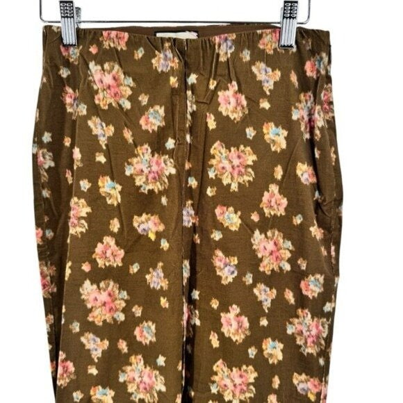 Tuckernuck NEW Brown Hazel Bouquet Corduroy Ashford Straight Leg Pant Size XXXL