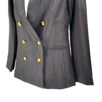 Tuckernuck NEW Black Diana Double Breasted Oversized Boxy Fit Blazer Size XXS