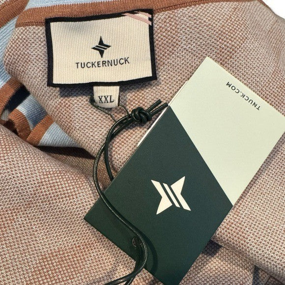 Tuckernuck NEW Tan Ocean Spray Knit Geo Marie Sleeveless Mini Dress Size XXL