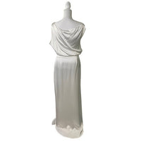 NONchalant Label | NEW Dinah One Shoulder Satin Formal Maxi Dress White Size XS