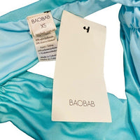 Baobab Bahia Teal Strapless Bandeau Unpadded Bikini Swim Top Aqua Size XS NEW