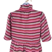 Tuckernuck NEW Pink Chevron Knit Stripe Crawford Relaxed Fit Mini Dress XXS