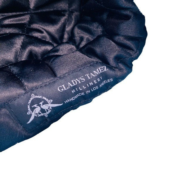 Gladys Tamez Millinery NEW Faux Fur Y2K Bucket Hat in Baby Blue One Size