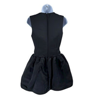 Tanya Taylor Black Noaki Embellished Sleeveless Drop Waist Mini Dress Size 0