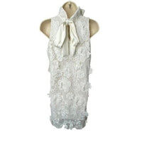 Tuckernuck | NEW Blanc White Guipure Lace Blythe Sleeveless Mini Dress Size XS