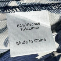 Tuckernuck NEW Blue Poppy Palmerston Drop Waist Long Sleeve Mini Dress Size L