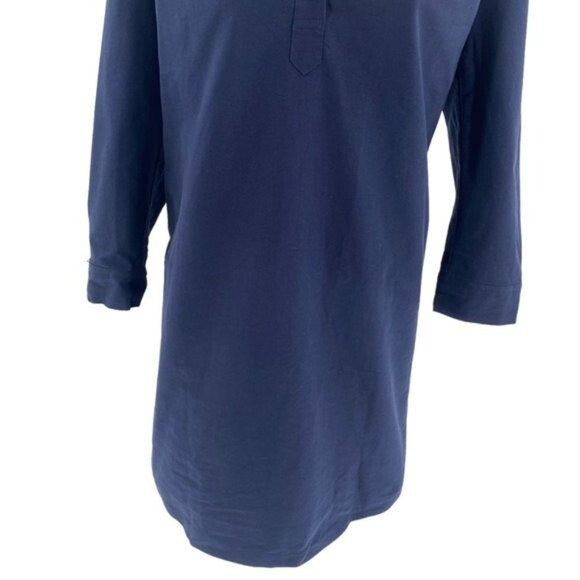 Pomander Place | NEW French Navy Polly Relaxed Fit Shirt Mini Dress Size XXL