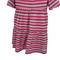 Tuckernuck NEW Pink Chevron Knit Stripe Crawford Relaxed Fit Mini Dress M