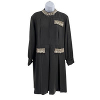 Tuckernuck NEW Embellished Black Hoyt Rhinestone Long Sleeve Mini Dress Size 3XL