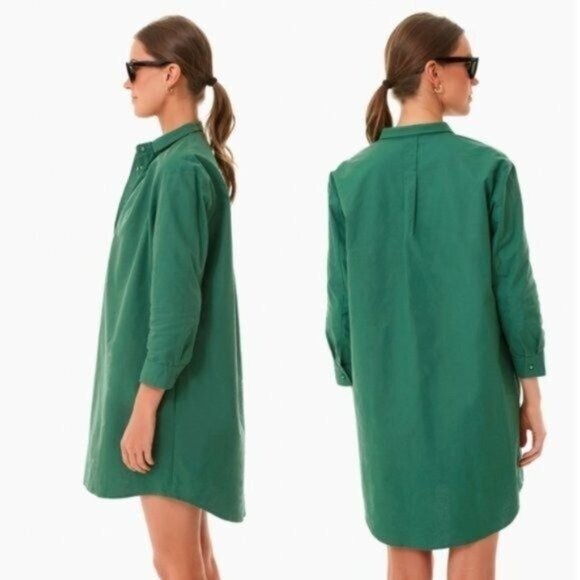 Pomander Place | NEW Green Polly Collared Preppy Shirt Dress Size XXL