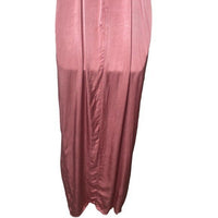 REVOLVE NBD Lila Satin Cowl Neck Formal Long Dress Gown in Mauve Pink Size S NEW