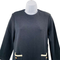 Tuckernuck NEW Black Francoise Mod 3/4 Sleeve Classic Mini Dress Size S