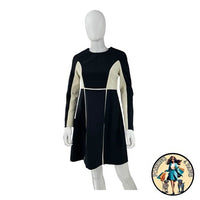 Tuckernuck NEW Navy and Cream Evie Long Sleeve Colorblock Mini Dress Size S