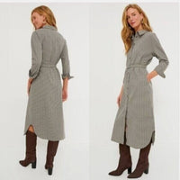 Tuckernuck | NEW Sycamore Check Belted Vera Long Sleeve Maxi Dress Size L